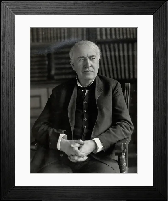 Framed Print : Thomas Alva Edison. Creator: Unknown