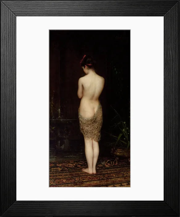 Framed Print : Bathing Girl, between 1881-1884. Creator: Pantaleon Szyndler Framed Print : Bathing Girl, between 1881-1884. Creator: Pantaleon Szyndler