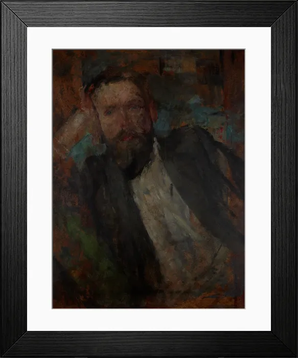 Framed Print : Male Portrait-two-sided painting, c1905. Creator: Olga Boznanska Framed Print : Male Portrait-two-sided painting, c1905. Creator: Olga Boznanska