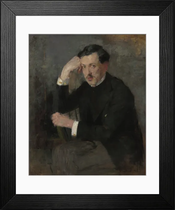 Framed Print : Portrait of Jozef Czajkowski-two-sided painting, 1894. Creator: Olga Boznanska Framed Print : Portrait of Jozef Czajkowski-two-sided painting, 1894. Creator: Olga Boznanska
