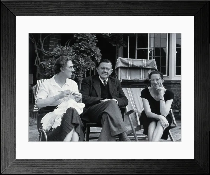 Framed Print : Sir Neil Hamilton Fairley and companions, 1956. Creator: Unknown Framed Print : Sir Neil Hamilton Fairley and companions, 1956. Creator: Unknown