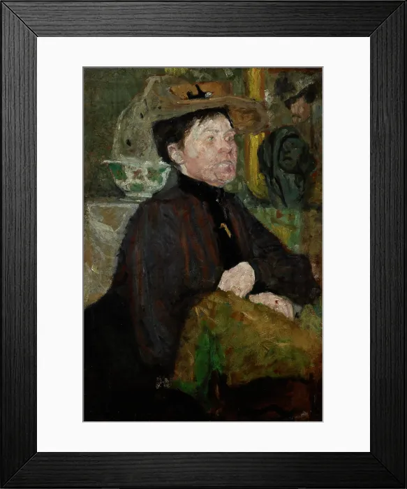 Framed Print : Portrait of Mrs Getter-two-sided painting, c1900. Creator: Olga Boznanska Framed Print : Portrait of Mrs Getter-two-sided painting, c1900. Creator: Olga Boznanska