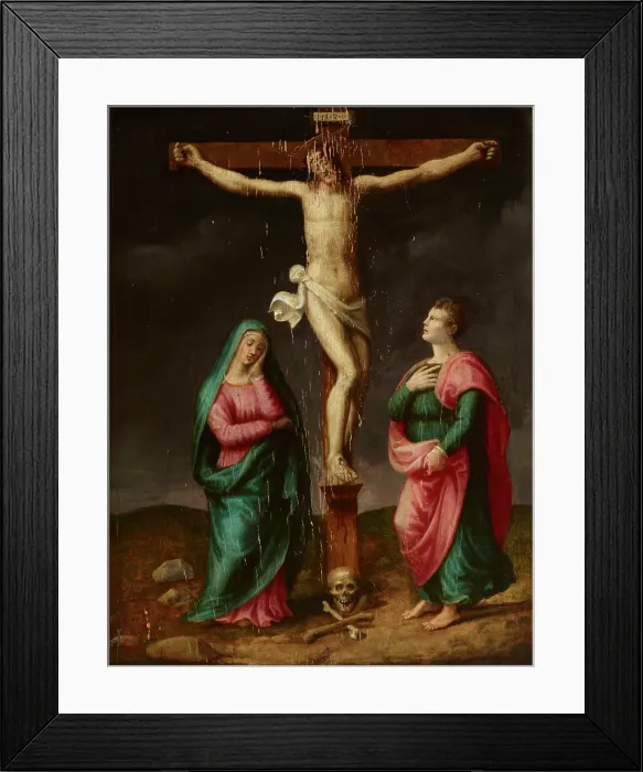 Framed Print : Crucifixion, 18th century. Creator: Unknown Framed Print : Crucifixion, 18th century. Creator: Unknown