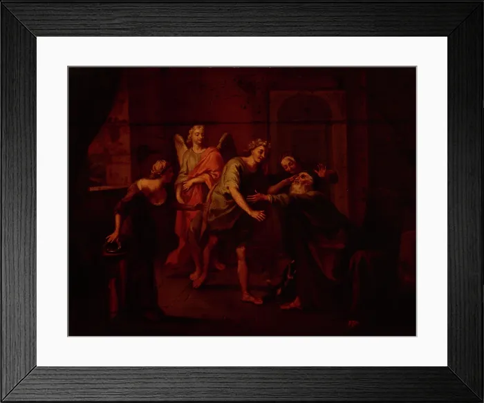 Framed Print : Tobias with His Father, 18th century. Creator: Unknown Framed Print : Tobias with His Father, 18th century. Creator: Unknown