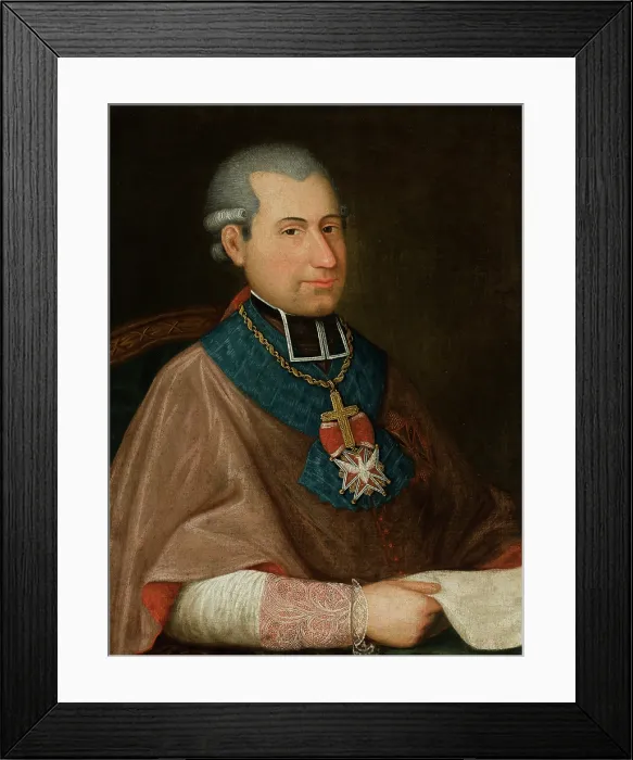 Framed Print : Portrait of Bishop of Vilnius Ignacy Massalski, between 1853-1854. Creator: Unknown Framed Print : Portrait of Bishop of Vilnius Ignacy Massalski, between 1853-1854. Creator: Unknown