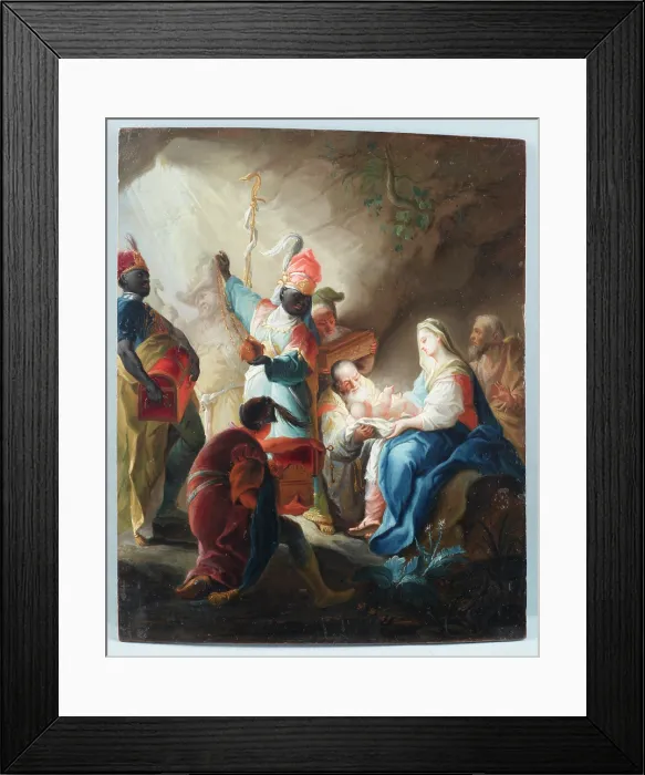 Framed Print : Adoration of the Magi, after 1733. Creator: Unknown Framed Print : Adoration of the Magi, after 1733. Creator: Unknown