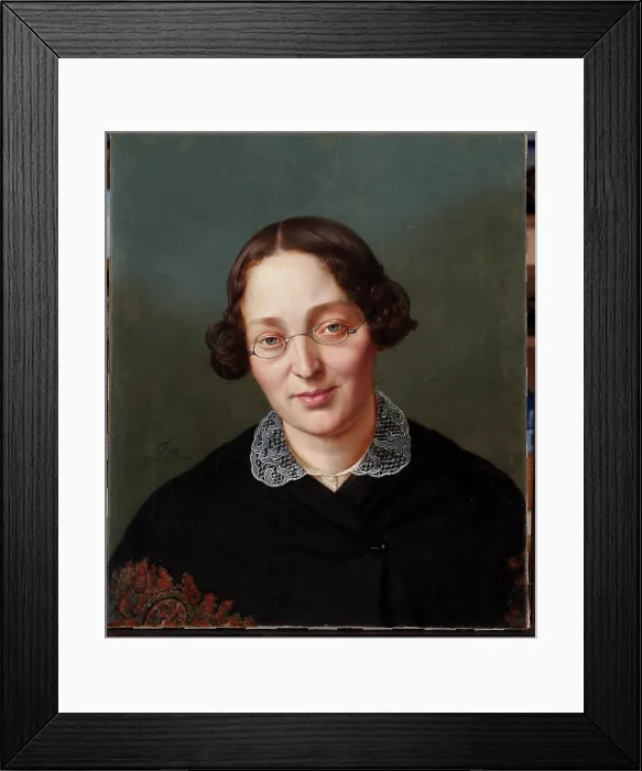 Framed Print : Portrait of a Woman, 1848. Creator: Unknown Framed Print : Portrait of a Woman, 1848. Creator: Unknown