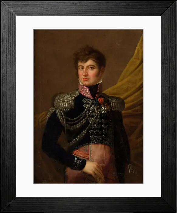 Framed Print : Portrait of Colonel Jozef Szumlanski, c1815. Creator: Unknown Framed Print : Portrait of Colonel Jozef Szumlanski, c1815. Creator: Unknown