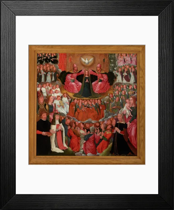 Framed Print : The Coronation of the Virgin, 1640s. Creator: Unknown Framed Print : The Coronation of the Virgin, 1640s. Creator: Unknown
