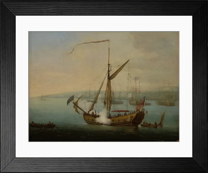 Framed Print : Seascape, 2nd half of 17th century. Creator: Unknown Framed Print : Seascape, 2nd half of 17th century. Creator: Unknown