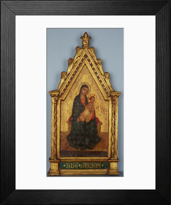 Framed Print : Madonna and Child Enthroned, 19th century. Creator: Unknown Framed Print : Madonna and Child Enthroned, 19th century. Creator: Unknown