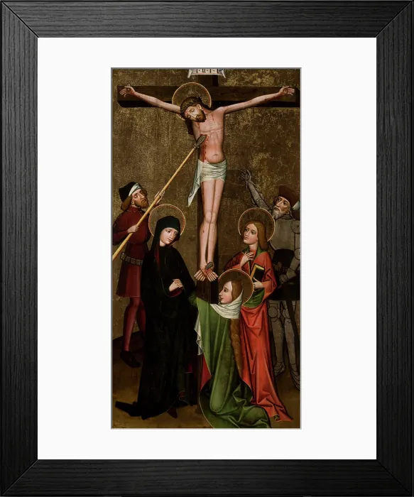 Framed Print : So-Called Great Crucifixion from the Parish Church of St Ursula in Korzenna, between 1425-1475. Creator: Unknown Framed Print : So-Called Great Crucifixion from the Parish Church of St Ursula in Korzenna, between 1425-1475. Creator: Unknown