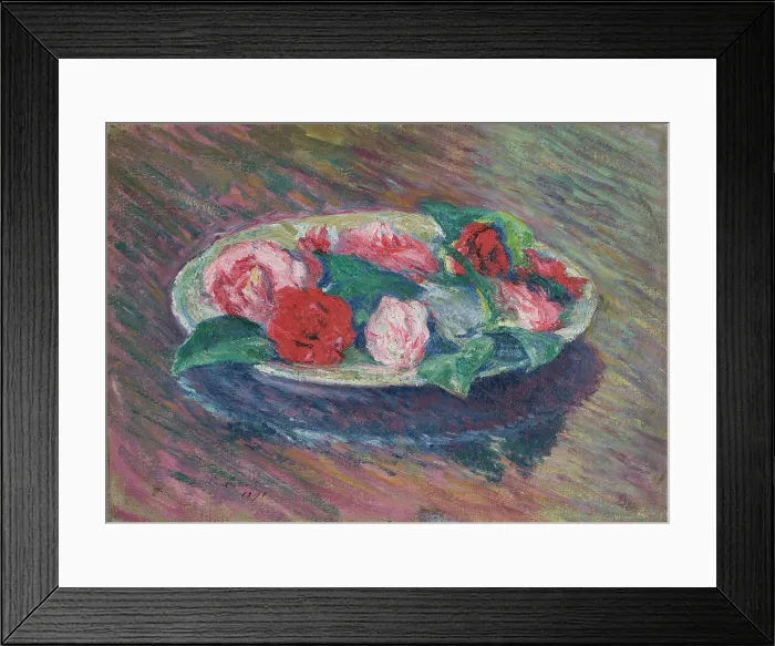 Framed Print : Camellias in a Bowl, 1891. Creator: Jozef Pankiewicz Framed Print : Camellias in a Bowl, 1891. Creator: Jozef Pankiewicz