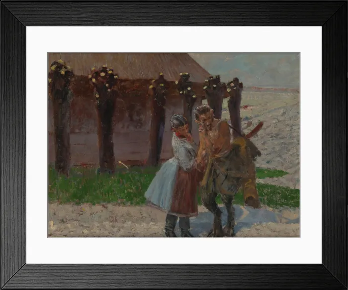 Framed Print : Faun's Courtship - obverse, between 1897-1898. Creator: Jacek Malczewski. Faun's Courtship - obverse, between 1897-1898. Creator: Jacek Malczewski Framed Print : Faun's Courtship - obverse, between 1897-1898. Creator: Jacek Malczewski. Faun's Courtship - obverse, between 1897-1898. Creator: Jacek Malczewski