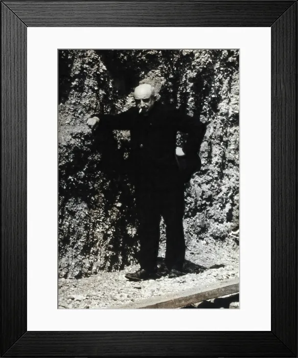 Framed Print : Abbe Breuil, smoking a cigarette. Creator: Unknown Framed Print : Abbe Breuil, smoking a cigarette. Creator: Unknown