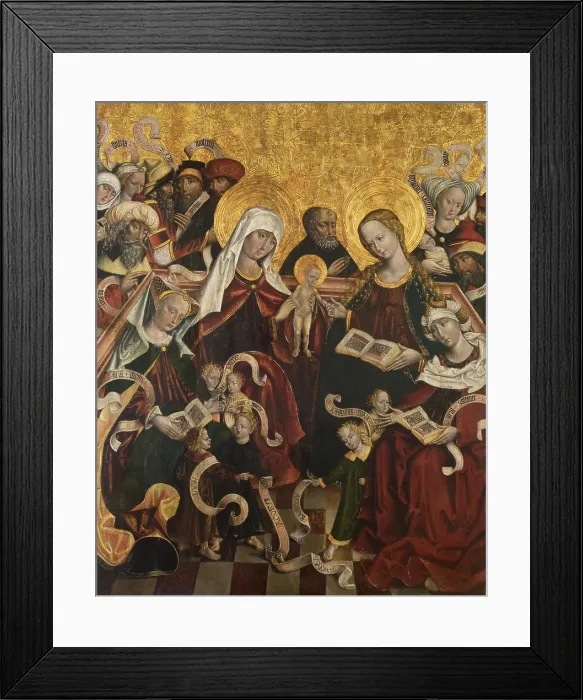 Framed Print : The Holy Kinship, c1510. Creator: Unknown Framed Print : The Holy Kinship, c1510. Creator: Unknown