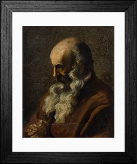 Framed Print : Portrait of an Old Man, c1875. Creator: Unknown Framed Print : Portrait of an Old Man, c1875. Creator: Unknown