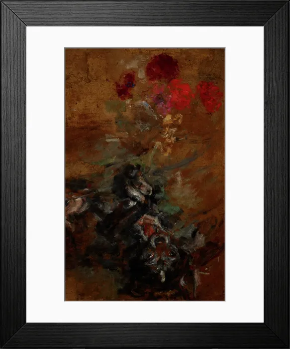 Framed Print : Artist's Doggy Qui-Qui-two-sided painting, c1930. Creator: Olga Boznanska. Artist's Doggy Qui-Qui-two-sided painting, c1930. Creator: Olga Boznanska