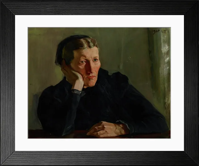 Framed Print : Portrait of Mother, before 1905. Creator: Wincenty Wodzinowski Framed Print : Portrait of Mother, before 1905. Creator: Wincenty Wodzinowski