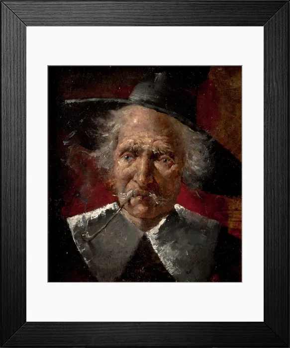 Framed Print : Head of an Old Man, c1885. Creator: Simeon Buchbinder Framed Print : Head of an Old Man, c1885. Creator: Simeon Buchbinder