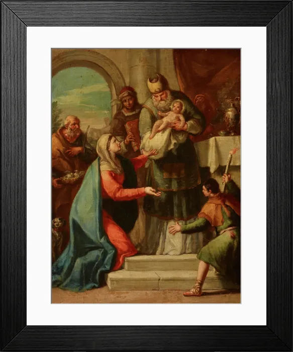Framed Print : Presentation of Jesus at the Temple, 18th century. Creator: Unknown