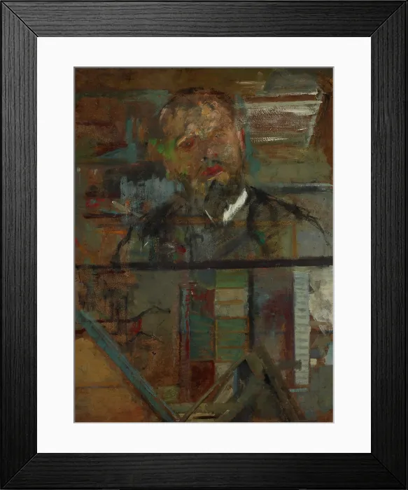 Framed Print : Sketch Portrait of a Man-two-sided painting, c1905. Creator: Olga Boznanska Framed Print : Sketch Portrait of a Man-two-sided painting, c1905. Creator: Olga Boznanska