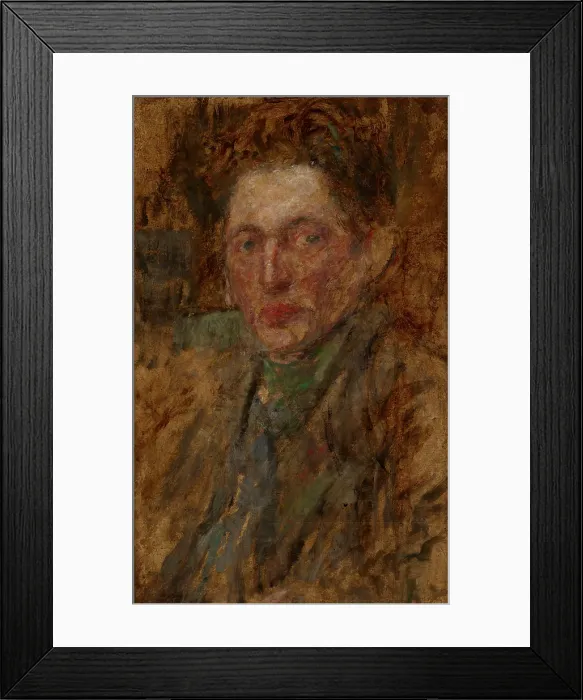 Framed Print : Study of a Male Figure-two-sided painting, c1925. Creator: Olga Boznanska Framed Print : Study of a Male Figure-two-sided painting, c1925. Creator: Olga Boznanska