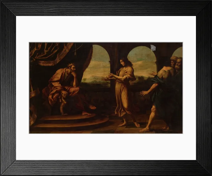 Framed Print : Joseph Interprets Pharaoh's Dreams, 1st half of 19th century. Creator: Unknown. Joseph Interprets Pharaoh's Dreams, 1st half of 19th century. Creator: Unknown Framed Print : Joseph Interprets Pharaoh's Dreams, 1st half of 19th century. Creator: Unknown. Joseph Interprets Pharaoh's Dreams, 1st half of 19th century. Creator: Unknown