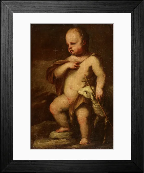 Framed Print : Saint John the Baptist as a Child, second half of 19th century. Creator: Unknown Framed Print : Saint John the Baptist as a Child, second half of 19th century. Creator: Unknown