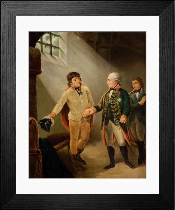 Framed Print : Tsar Paul Visiting Kosciuszko in Prison, 1798-1840. Creator: Unknown Framed Print : Tsar Paul Visiting Kosciuszko in Prison, 1798-1840. Creator: Unknown