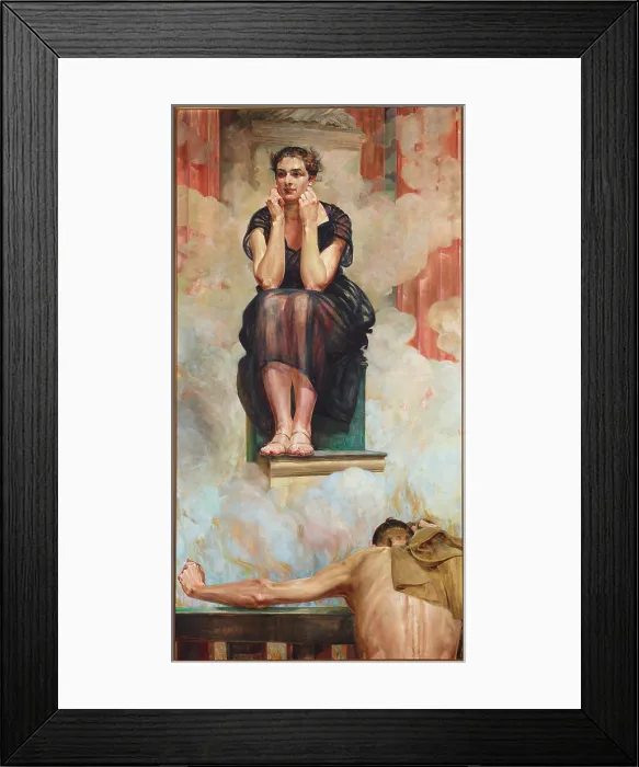 Framed Print : Pythia, 1917. Creator: Jacek Malczewski Framed Print : Pythia, 1917. Creator: Jacek Malczewski