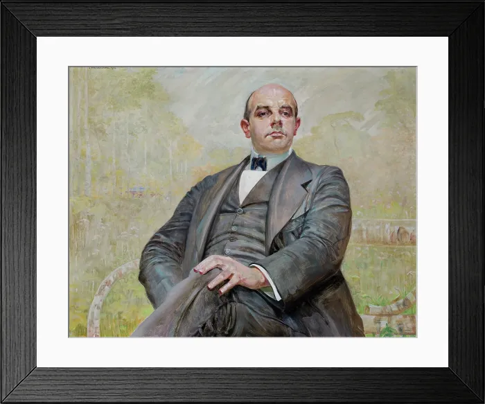 Framed Print : Portrait of Edward Maurizio, 1915. Creator: Jacek Malczewski Framed Print : Portrait of Edward Maurizio, 1915. Creator: Jacek Malczewski