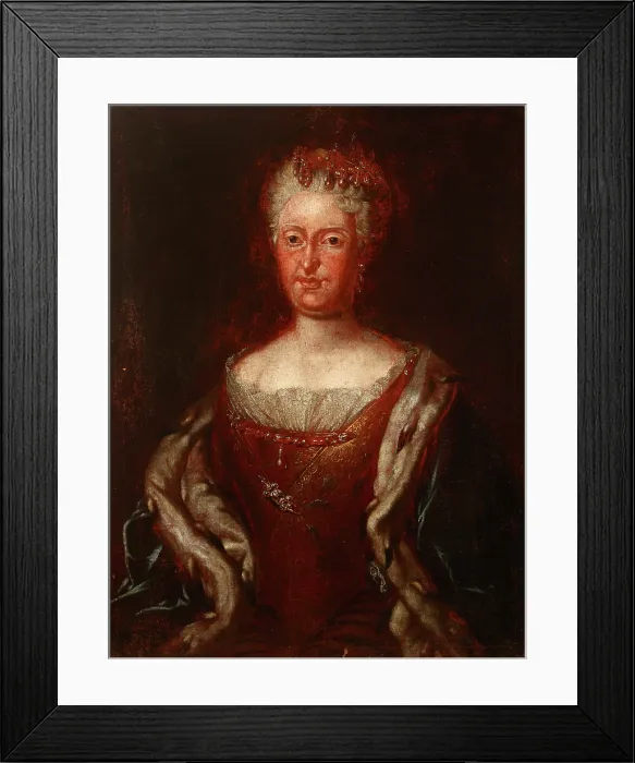 Framed Print : Portrait of an Elderly Woman (Maria Josepha 1699-1757?), 18th century. Creator: Unknown Framed Print : Portrait of an Elderly Woman (Maria Josepha 1699-1757?), 18th century. Creator: Unknown