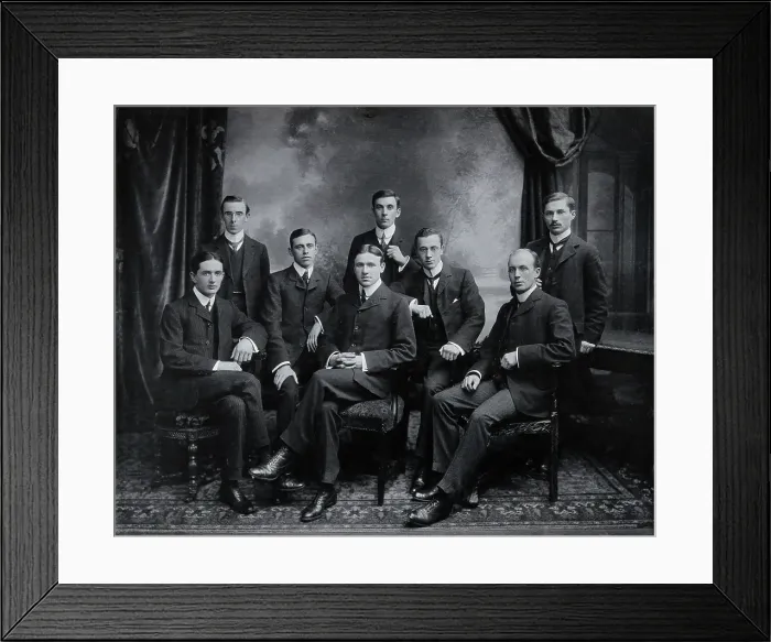 Framed Print : Charing Cross Hospital: a portrait of house physicians, 1904. Creator: Unknown Framed Print : Charing Cross Hospital: a portrait of house physicians, 1904. Creator: Unknown