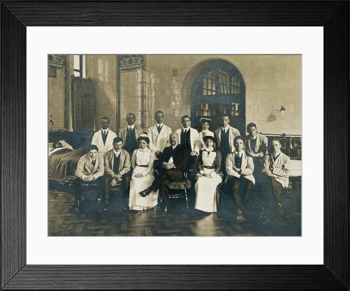Framed Print : Charing Cross Hospital: a group portrait of senior hospital staff, 1906. Creator: Unknown Framed Print : Charing Cross Hospital: a group portrait of senior hospital staff, 1906. Creator: Unknown