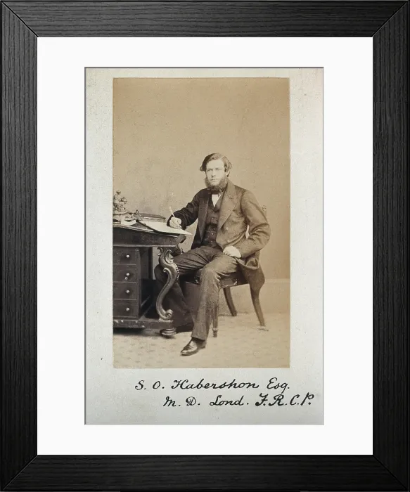 Framed Print : Samuel Osborne Habershon. Creator: Unknown Framed Print : Samuel Osborne Habershon. Creator: Unknown