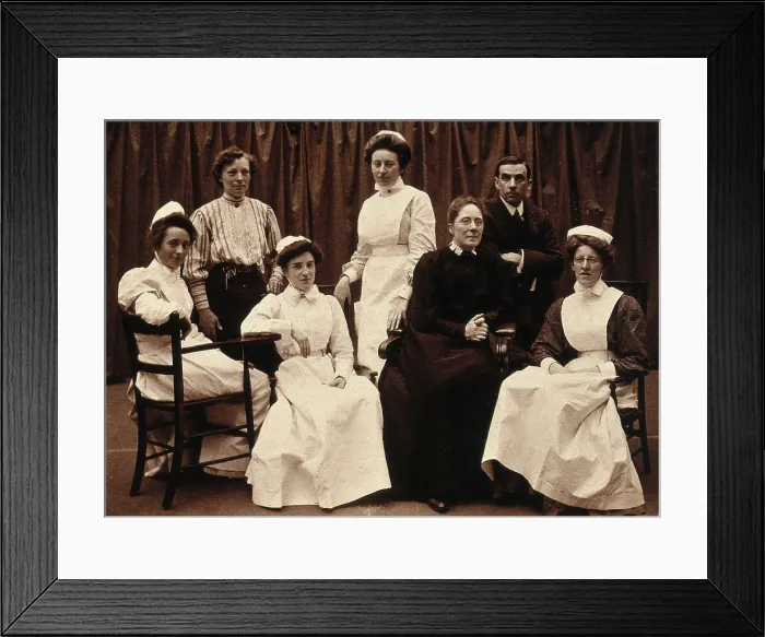 Framed Print : General Lying In Hospital, York Road, Lambeth: senior staff, 1906. Creator: Unknown Framed Print : General Lying In Hospital, York Road, Lambeth: senior staff, 1906. Creator: Unknown