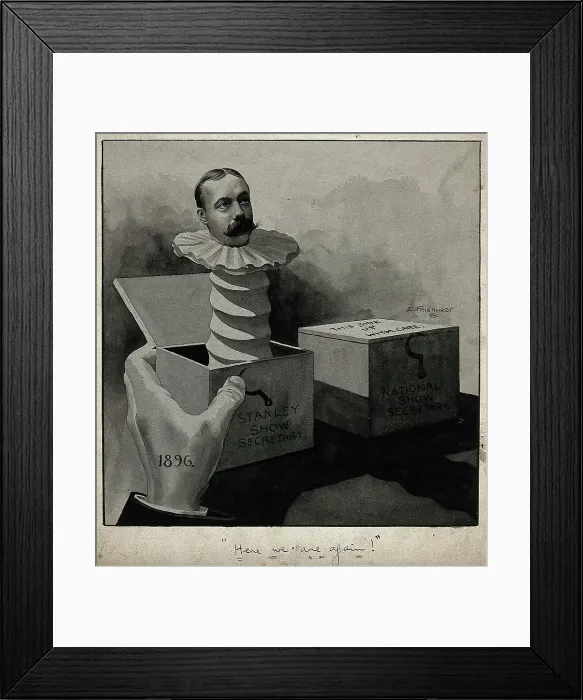 Framed Print : 'Here we are again!', 1896. Creator: Enoch Fairhurst Framed Print : 'Here we are again!', 1896. Creator: Enoch Fairhurst