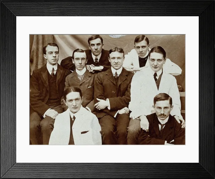 Framed Print : Charing Cross Hospital: a portrait of house surgeons, 1906. Creator: Unknown Framed Print : Charing Cross Hospital: a portrait of house surgeons, 1906. Creator: Unknown