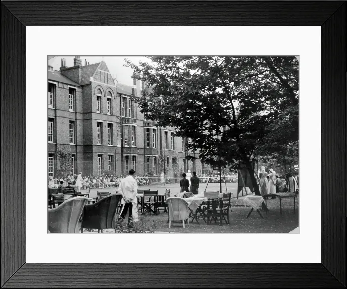 Framed Print : St Marylebone Infirmary, London: tennis tournament, 1906 (1930). Creator: Unknown Framed Print : St Marylebone Infirmary, London: tennis tournament, 1906 (1930). Creator: Unknown