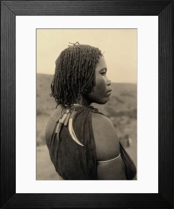 Framed Print : Zululand, South Africa: a woman witch doctor, c1900. Creator: Unknown Framed Print : Zululand, South Africa: a woman witch doctor, c1900. Creator: Unknown
