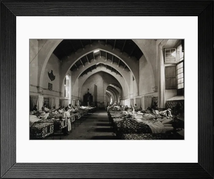 Framed Print : Hospital de la Santa Cruz, Barcelona: ward of San Joe Oriol, c1900. Creator: Unknown Framed Print : Hospital de la Santa Cruz, Barcelona: ward of San Joe Oriol, c1900. Creator: Unknown