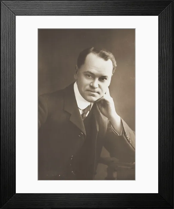 Framed Print : Malcolm Scott posing for a portrait, 1906. Creator: Unknown Framed Print : Malcolm Scott posing for a portrait, 1906. Creator: Unknown
