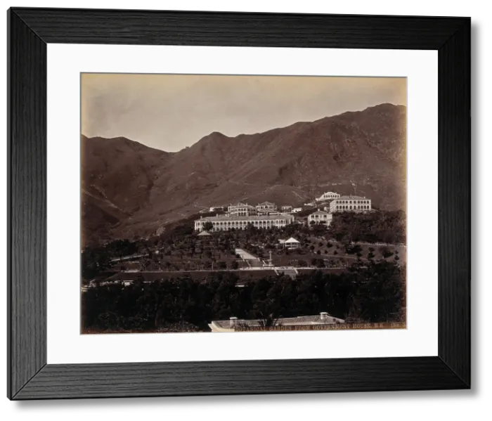 Framed Print : Hong Kong: Botanical Gardens and Albany, looking south from Government House, c1873. Creator: William Pryor Floyd Framed Print : Hong Kong: Botanical Gardens and Albany, looking south from Government House, c1873. Creator: William Pryor Floyd