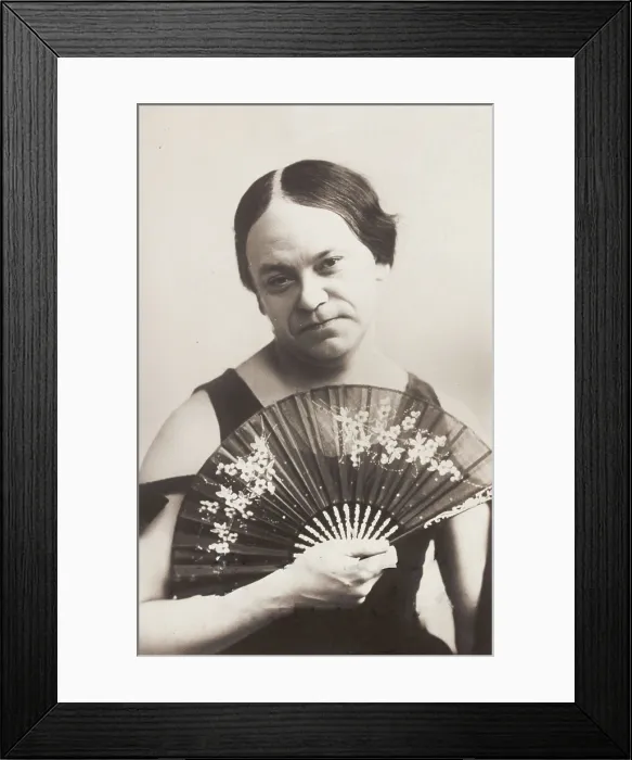 Framed Print : Malcolm Scott in character as a 'Gibson Girl', 1908. Creator: Unknown Framed Print : Malcolm Scott in character as a 'Gibson Girl', 1908. Creator: Unknown