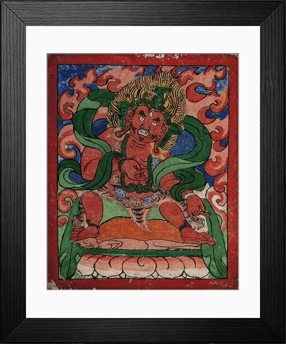 Framed Print : Tibetan fortune telling card. Creator: Unknown Framed Print : Tibetan fortune telling card. Creator: Unknown