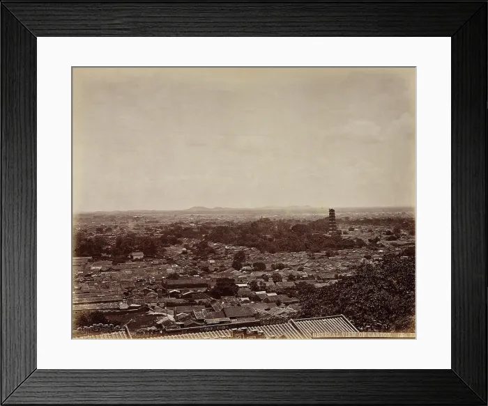 Framed Print : Canton, China: a panoramic view of the city, c1873. Creator: William Pryor Floyd Framed Print : Canton, China: a panoramic view of the city, c1873. Creator: William Pryor Floyd