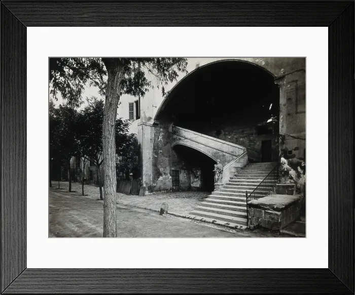 Framed Print : Hospital de la Santa Cruz, Barcelona: a staircase leading up to the men's department Framed Print : Hospital de la Santa Cruz, Barcelona: a staircase leading up to the men's department