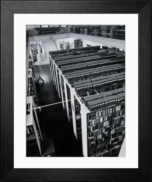 Framed Print : The Wellcome Building, Euston Road, London: the Hall of Statuary as adapted for the Library, c1960 Creator: Unknown Framed Print : The Wellcome Building, Euston Road, London: the Hall of Statuary as adapted for the Library, c1960 Creator: Unknown
