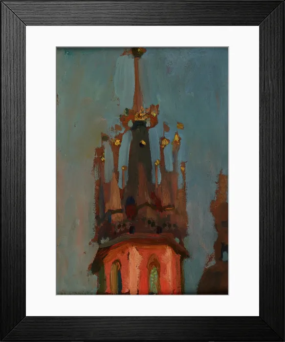 Framed Print : Spire of the Tower of St Mary's Church in Krakow, c1904. Creator: Jan Stanislawski Framed Print : Spire of the Tower of St Mary's Church in Krakow, c1904. Creator: Jan Stanislawski